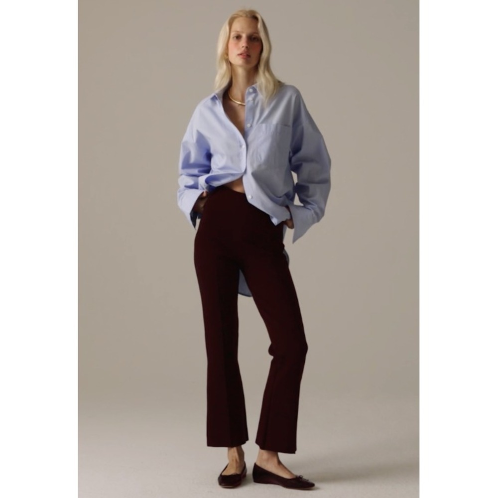 J. Crew Delaney Kickout Sweater Pants Womens Sz S TALL Black Versatile Capsule